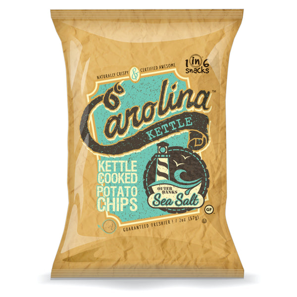 Case of 14 5 oz. Mama Gin Dill Pickle Kettle Cooked Potato Chips